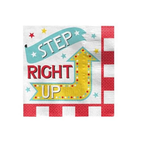 Step Right Up Circus Napkins I The Greatest Showman Circus Party I My Dream Party Shop UK