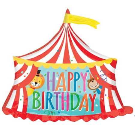 Circus Tent Foil Balloon I Circus Party Decorations I My Dream Party Shop UK