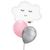 White Cloud Face Helium Supershape Balloon I Girl Baby Shower Balloons Collection Ruislip I My Dream Party Shop