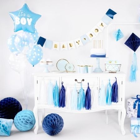 Clear Cloud Print Latex Balloons I Baby Shower Balloons I My Dream Party Shop