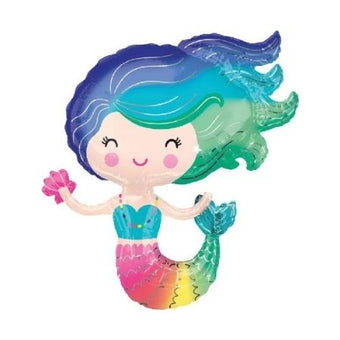 Colourful Mermaid Supershape Balloon I Mermaid Party Supplies I My Dream Party Shop UK