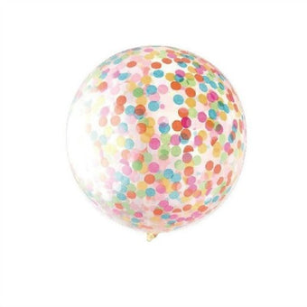 Rainbow Confetti Filled 36 Inch Balloon I Rainbow Party Decorations and Tableware I My Dream Party Shop I UK