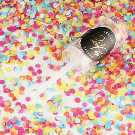 Rainbow Wedding Confetti Push Pop Cannon I Pretty Party Accessories I My Dream Party Shop I UK