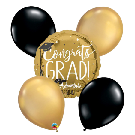 Congrats Grad And So the Adventure Begins Helium Balloon Sets Ruislip I My Dream Party Shop