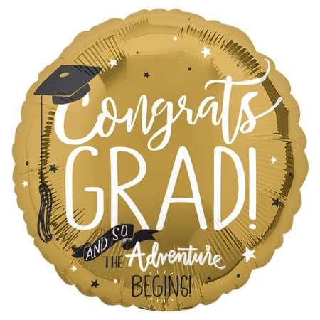 Congrats Grad Giant Foil Balloon I Graduation Balloons I My Dream Party Shop UK