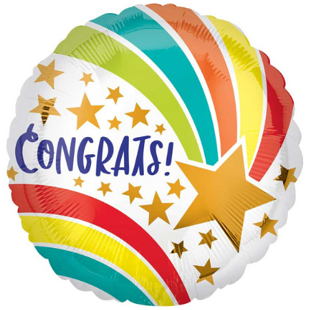 Congrats Shooting Star Foil Balloon I Balloons for all Occasions I My Dream Party Shop
