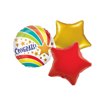Congrats Shooting Star Helium Balloon Sets I Helium Balloons Ruislip I My Dream Party Shop