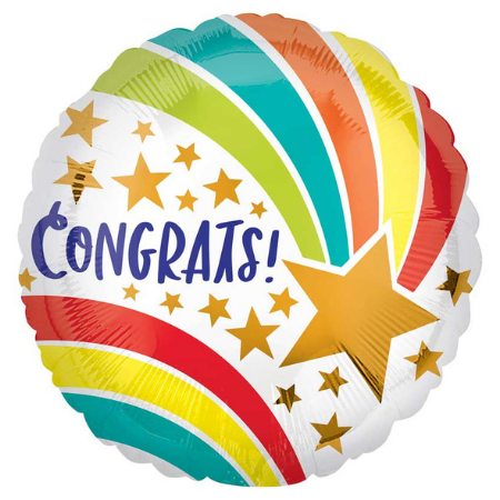 Congrats Shooting Star Helium Balloon Sets I Helium Balloons Ruislip I My Dream Party Shop