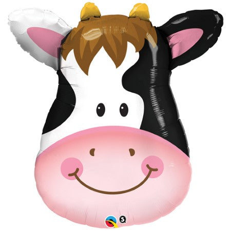 Happy Cow Foil Supershape Balloon I Farm Animal Balloons I My Dream Party Shop UK