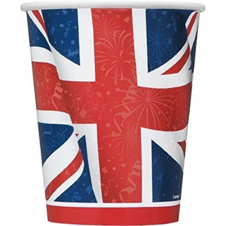 Cool Britannia Union Jack Cups I Cool Britannia British Party Supplies I My Dream Party Shop UK