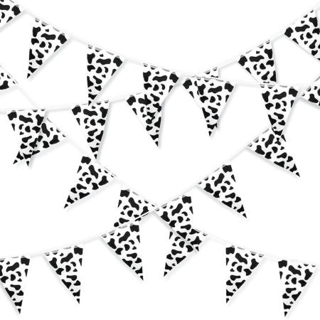 Cow Print Bunting I Farm Party Supplies I My Dream Party Shop UK