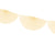 Cream Tissue Fan Garland I Modern Cream Party Decorations I UK