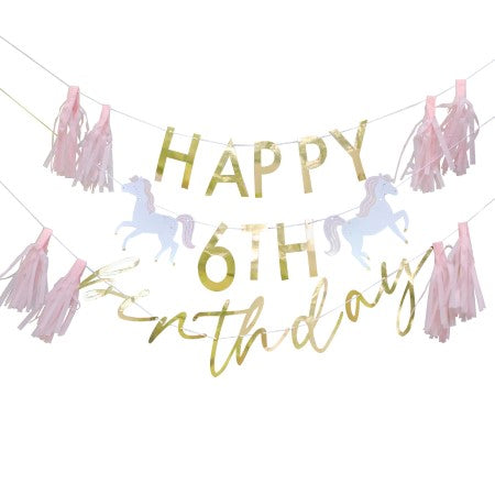 Customisable Happy Birthday Bunting I Princess Party Decorations I My Dream Party Shop UK