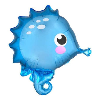 Cute Blue Seahorse Foil Balloon I Under The Sea Balloons I My Dream Party Shop UK