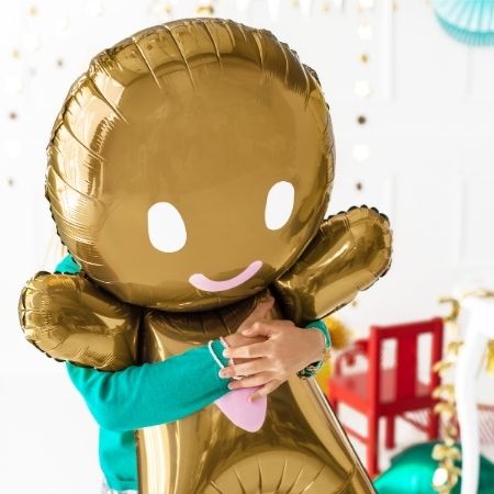 Gingerbread Man Foil Balloon I Festive Balloons I My Dream Party Shop UK
