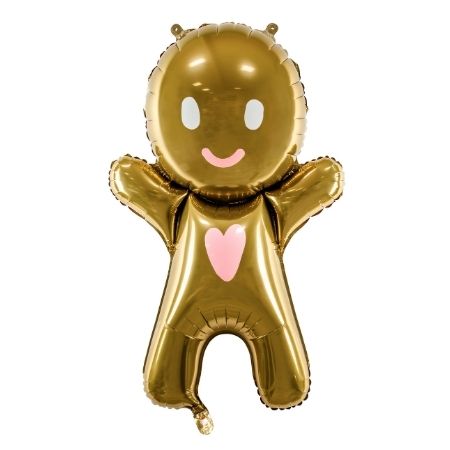 Gingerbread Man Helium Foil Balloon I Helium Christmas Balloons I My Dream Party Shop