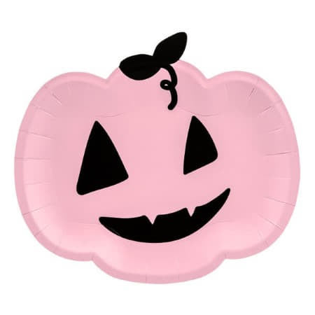 Halloween Pink Pumpkin Plates I Modern Halloween Party I My Dream Party Shop I UK