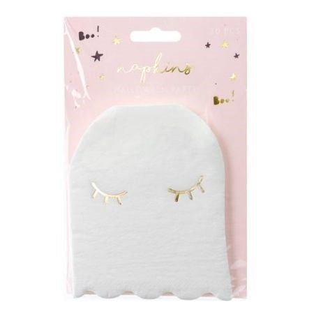 White Ghost Shaped Napkins I Modern Halloween Party Decorations I My Dream Party Shop UK