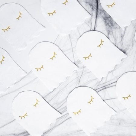 White Ghost Shaped Napkins I Halloween Party Decorations I My Dream Party Shop UK