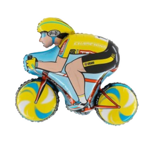 Cyclist Helium Balloon Supershape Collection Ruislip I My Dream Party Shop