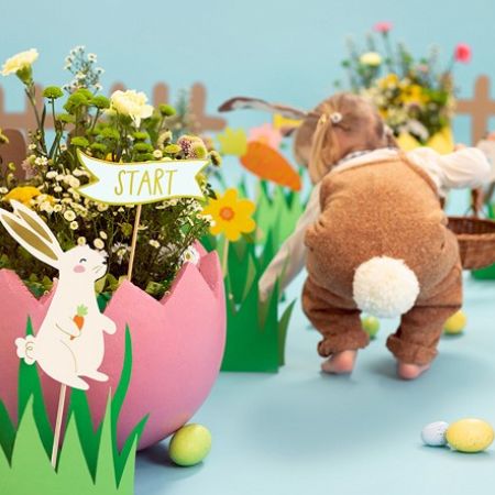 Easter Egg Hunt Kit I Easter Party Decorations Tableware UK