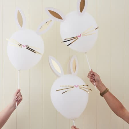 Daisy Crazy Easter Bunny Balloons by Ginger Ray I Easter Party Decorations I UK