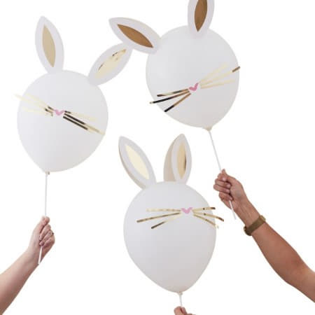 Daisy Crazy Easter Bunny Balloons by Ginger Ray I Easter Party Decorations I UK