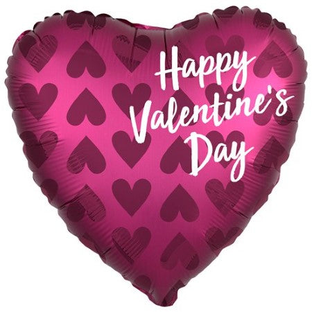 Dark Pink Happy Valentine&#39;s Day Balloon I Helium Valentine&#39;s Day Balloons I My Dream Party Shop