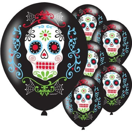 Day of the Dead Latex Skull Balloons I Day of the Dead Party I My Dream Party Shop