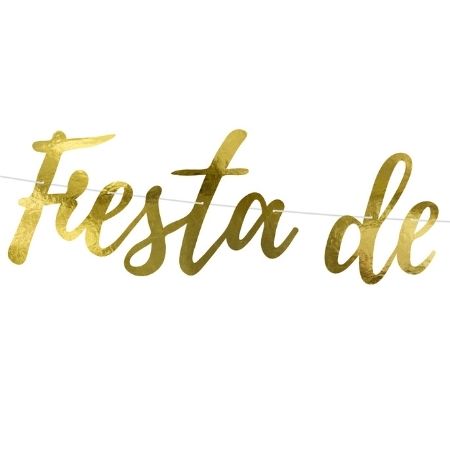 Day of the Dead Gold Garland I Day of the Dead Party Supplies I My Dream Party Shop UK