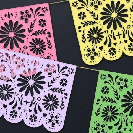 Day of the Dead Pastel Garland I Dia Los Muertos Party I My Dream Party Shop UK