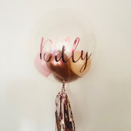 Personalised Bubble Balloon and Matching Balloon Bouquet I Collection Ruislip I My Dream Party Shop