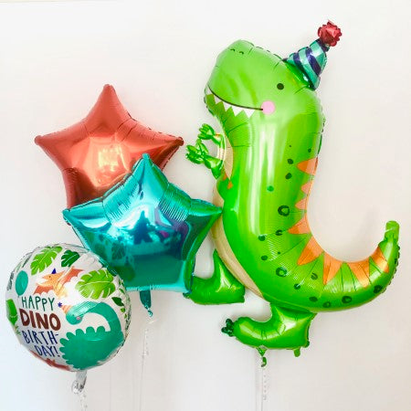 Green Party Dinosaur Balloons I Helium Balloons for Collection I My Dream Party Shop