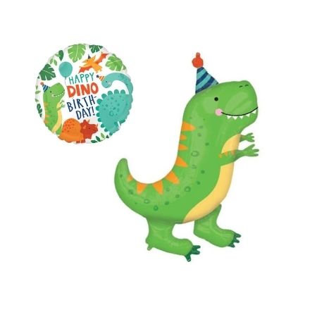 Green Party Dinosaur Balloons I Helium Balloons for Collection I My Dream Party Shop