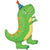 Green Party Dinosaur Balloon I Helium Balloons for Collection I My Dream Party Shop