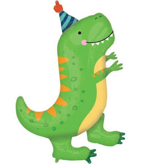 Green Party Dinosaur Foil Balloon I Dinosaur Party Supplies I My Dream Party Shop UK