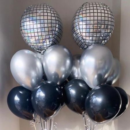 Disco Ball Helium Balloon Bouquets I Helium Party Balloons I My Dream Party Shop Ruislip