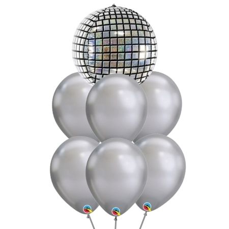 Disco Ball Helium Balloon Bouquets I Helium Party Balloons Ruislip I My Dream Party Shop
