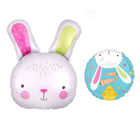 Giant Bunny Supershape Balloon  I Easter Helium Balloons I My Dream Party Shop