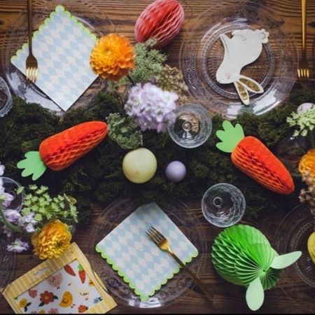 Carrot Honeycomb Decoration I Easter Party Decorations I My Dream Party Shop UK