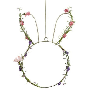 Easter Bunny Shaped Flower Wreath I Easter Party Supplies I My Dream Party Shop 
