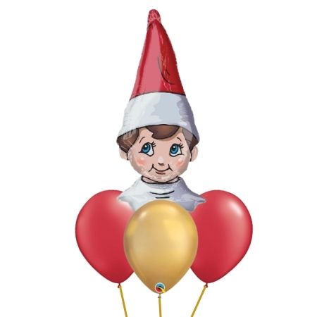 Elf on the Shelf Balloon Bouquet I Helium Collection Ruislip I My Dream Party Shop