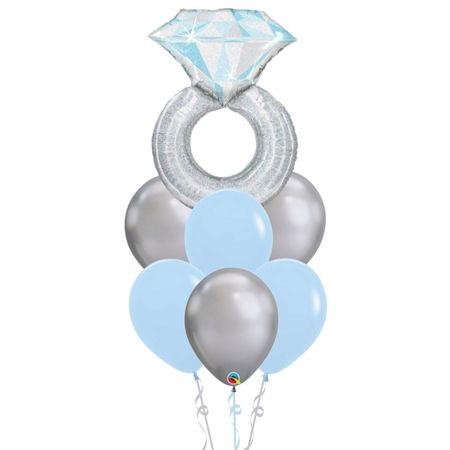 Hen Party Helium Engagement Ring Balloon Bouquet I Collection Ruislip I My Dream Party Shop