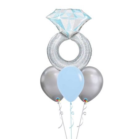 Helium Engagement Ring Balloon Bouquet I Collection Ruislip I My Dream Party Shop