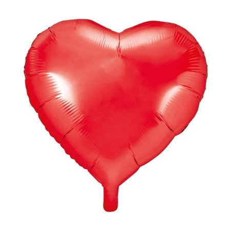 Red Metallic 18 Inch Heart Foil Balloon I My Dream Party Shop I UK