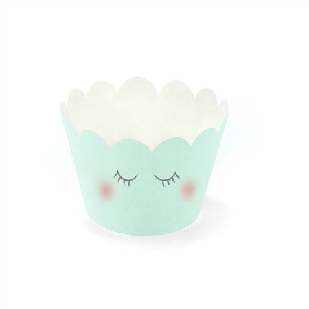 Blue Panda 48 Pack Pastel Paper Cupcake Liners Wrappers, Rainbow Color  Muffin Baking Cups