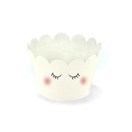 Pastel Unicorn Cupcake Wrappers I White Unicorn Face Cupcake Wrapper I UK