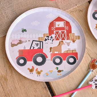 Farmyard Animals Plates I Farm Themed Party Supplies I My Dream Party Shop UK