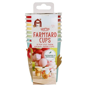 Farm Animals Party Cups I Farmyard Party Tableware I My Dream Party Shop UK