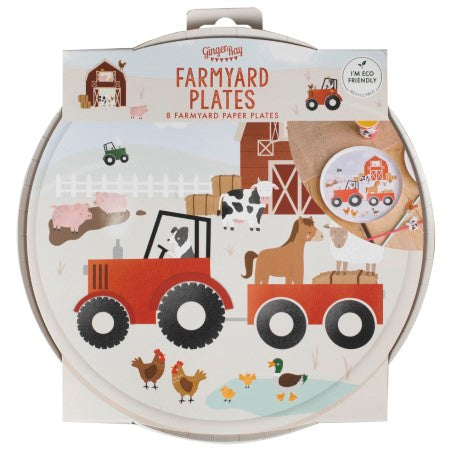 Farm Animals Plates Ginger Ray I Farmyard Party Supplies I My Dream Party Shop UK